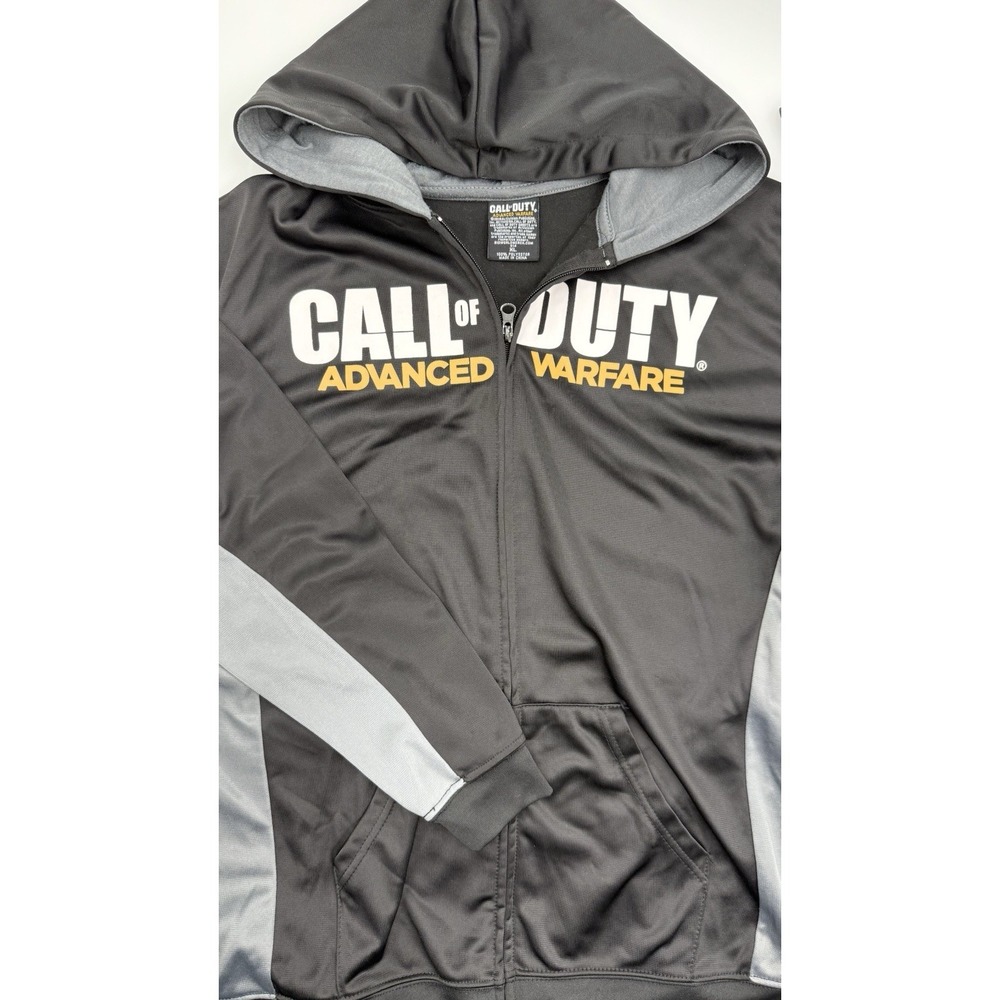Bio World Call of Duty Advanced Warfare Black & Gray Hooded Full Zip‎ Sz XL (14)
